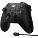 Microsoft - Controller for Xbox Series X|S, and Xbox One + USB-C Cable (Latest Model) - Black