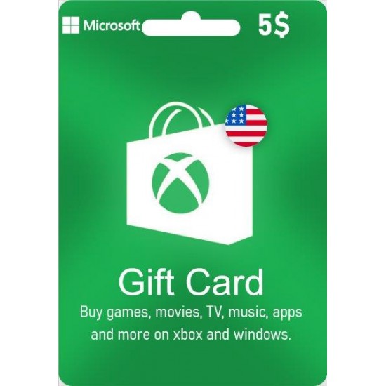 voorbeeld Bengelen auditie Xbox Live Gift Card 5 Usd Wallet (USA)
